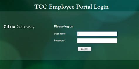 tcc portal log in